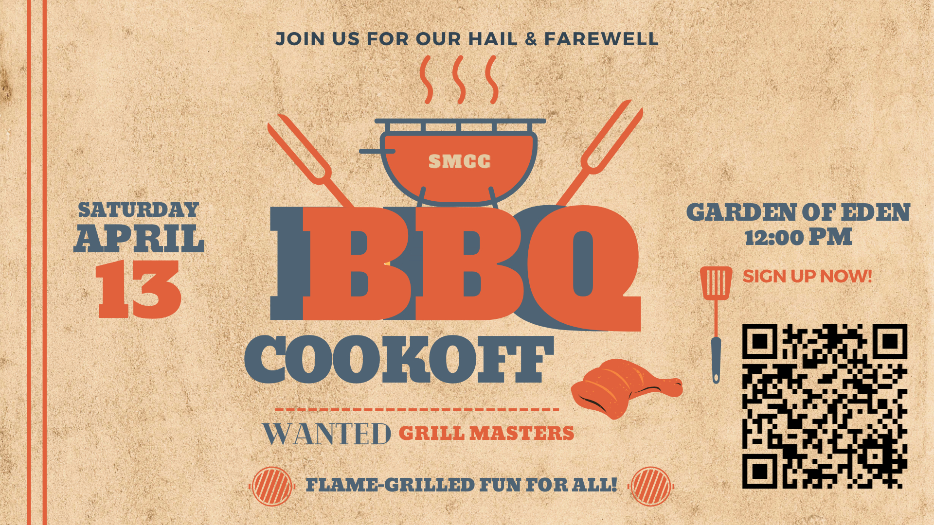 Spring Hail & Farewell BBQ